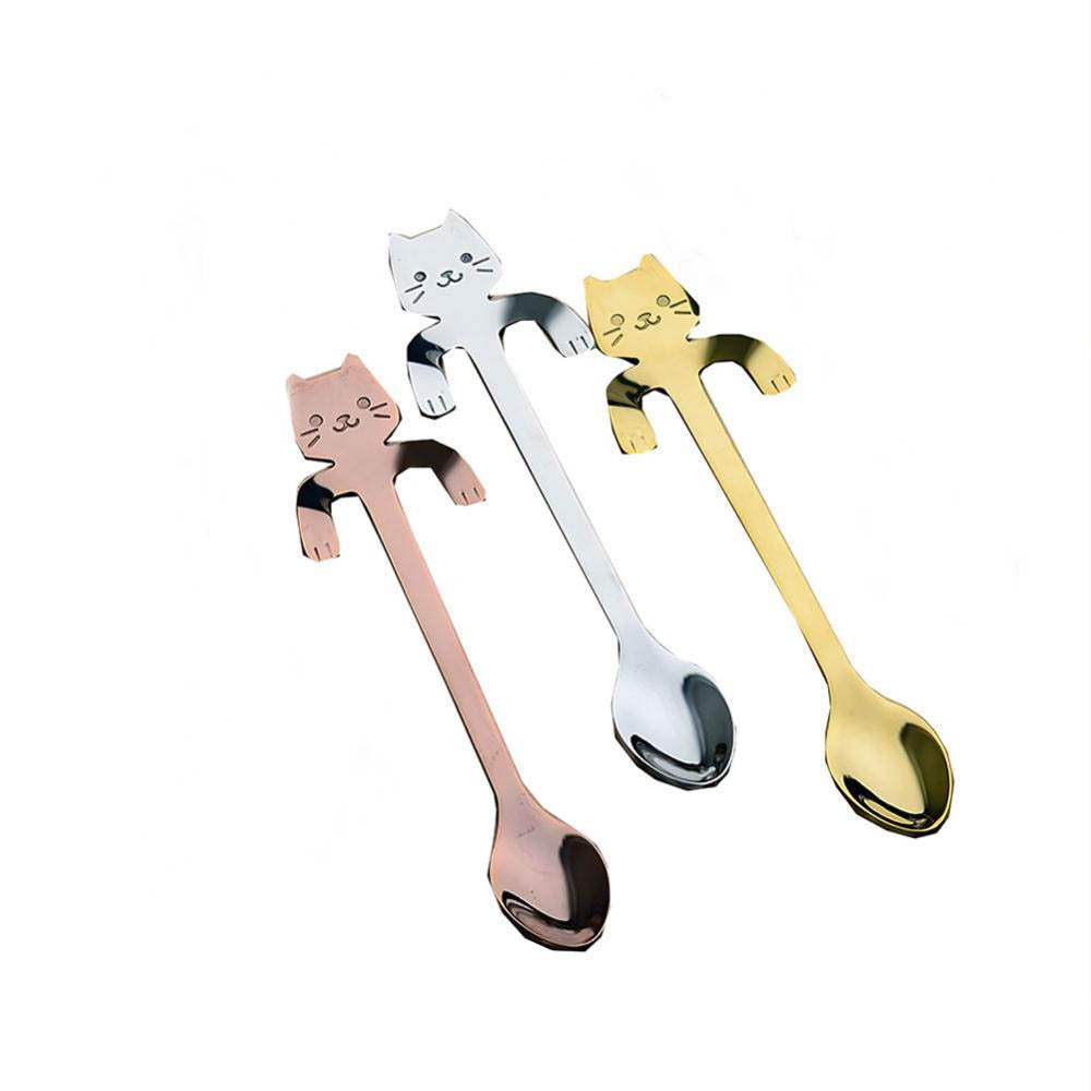Cuillères têtes de chats