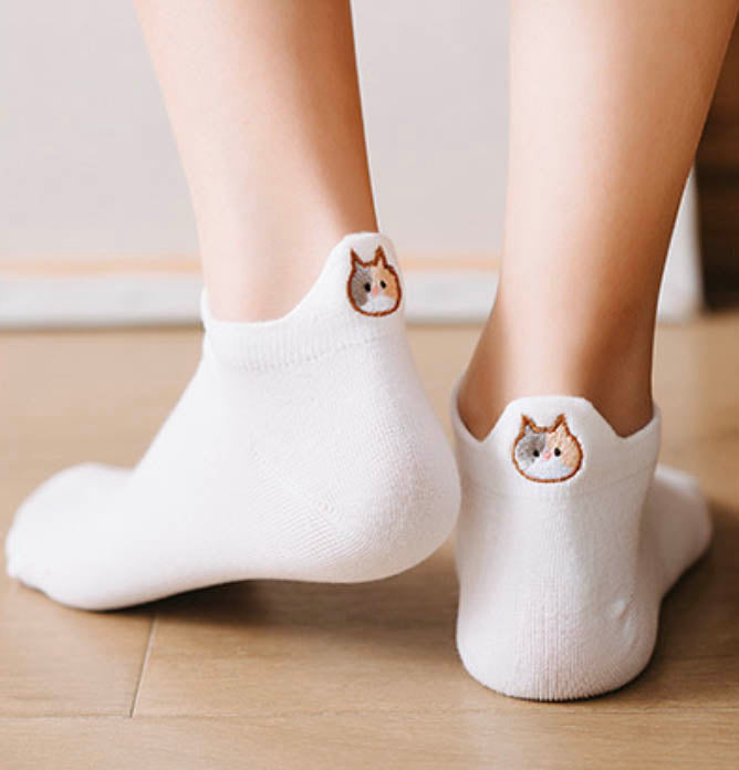 Chaussettes languette chat - lot