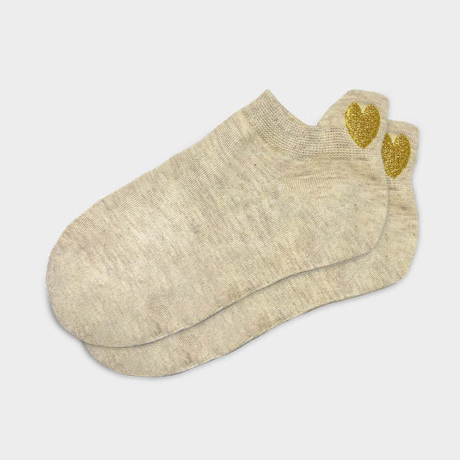 Chaussettes cœur d'or