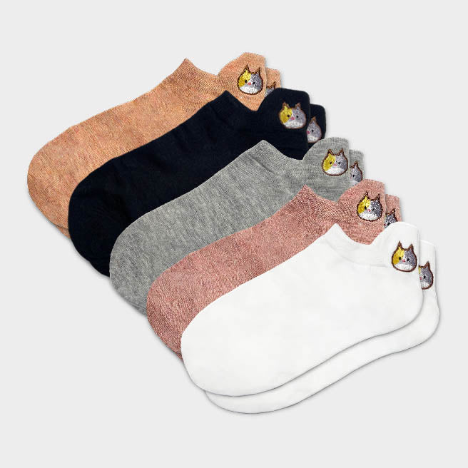 Chaussettes languette chat - lot