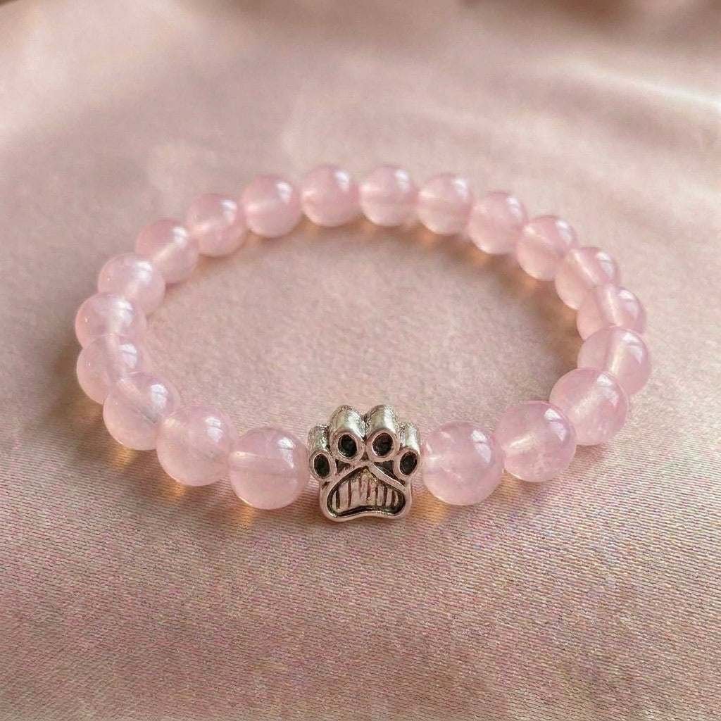 Bracelet Patte Rose Féline