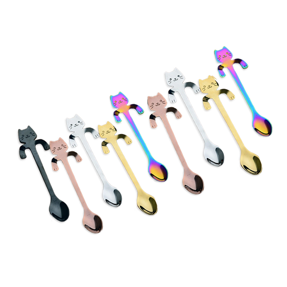 Cuillères têtes de chats