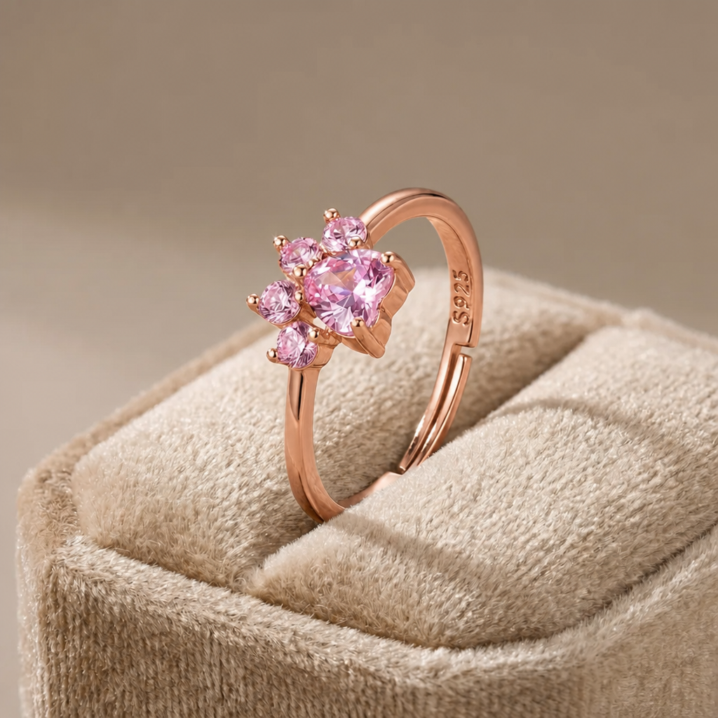 Bague patte de chat