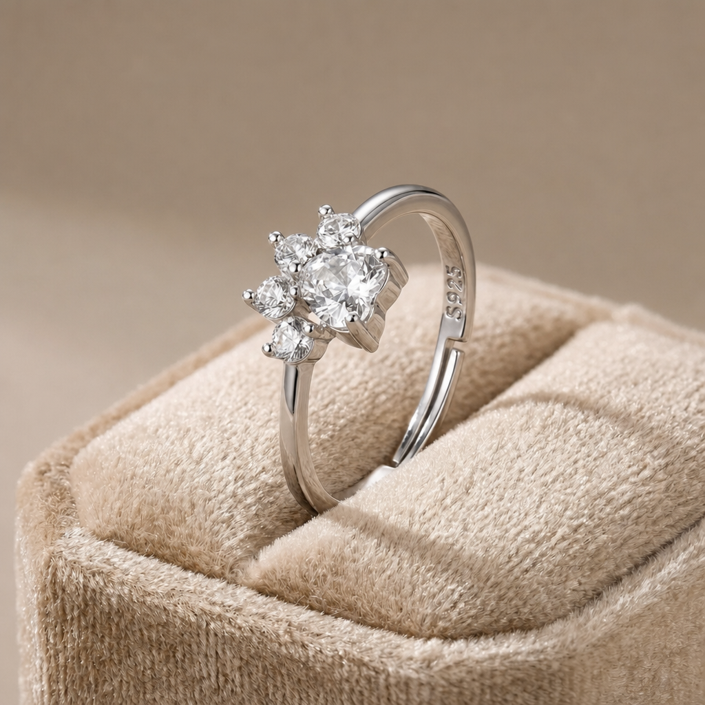 Bague patte de chat