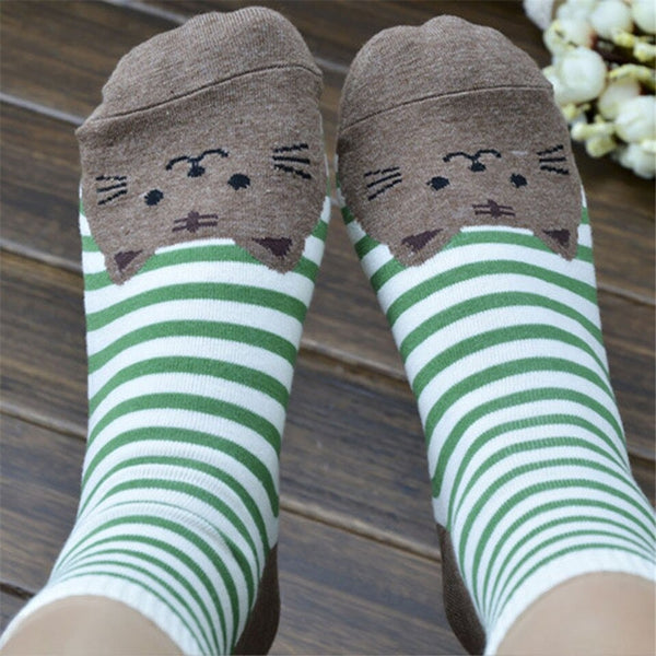 Chaussettes têtes de chat #2