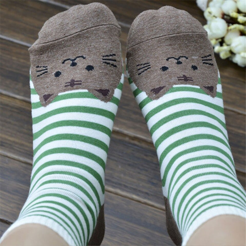 Chaussettes têtes de chat #2